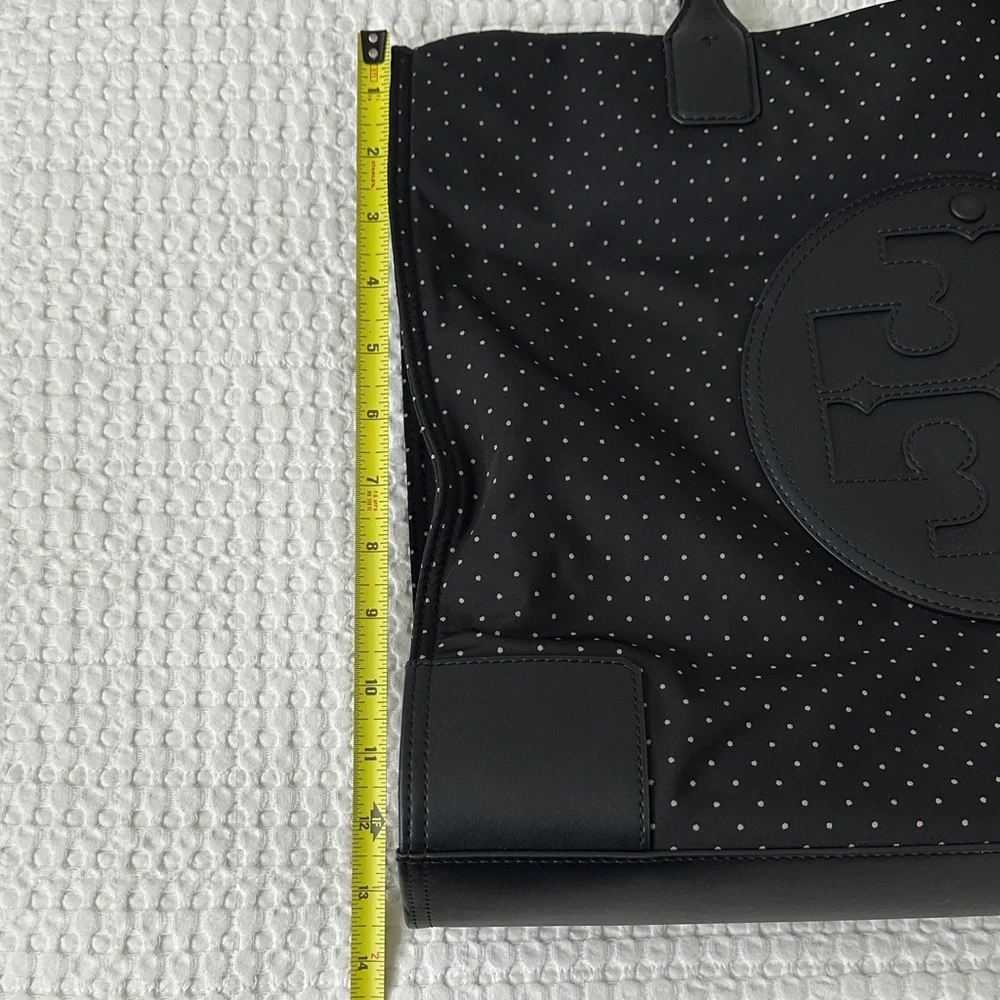 Tory Burch Black Polka Dot Tote - Picture 4 of 6